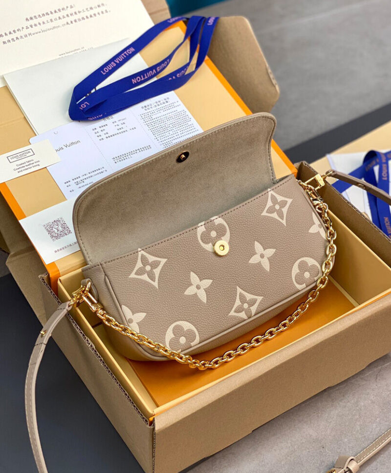 Louis Vuitton Wallet On Chain Ivy M82211 Gray